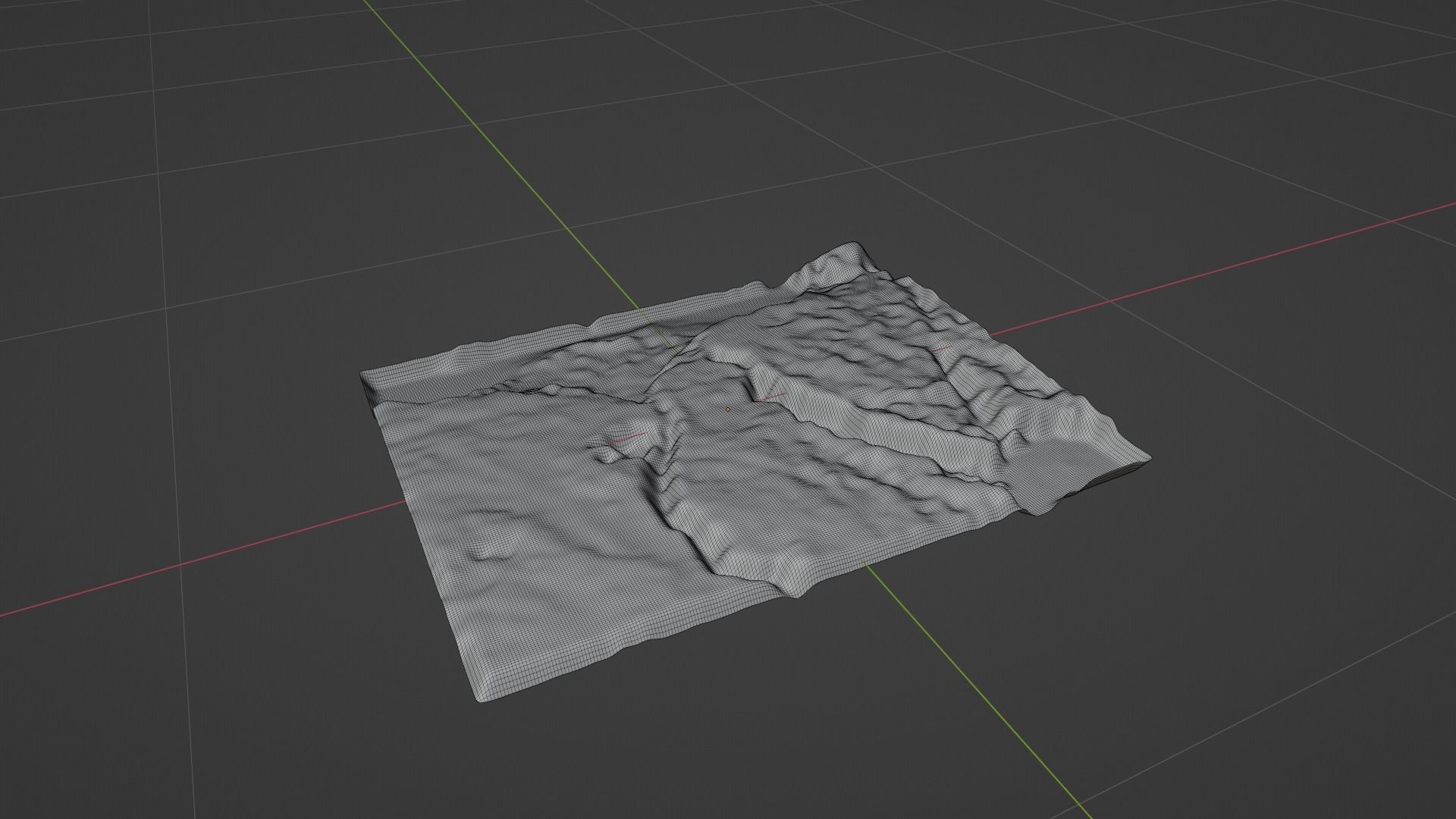 Egypt and the Nile River Map Topography Low-poly 3D model_8