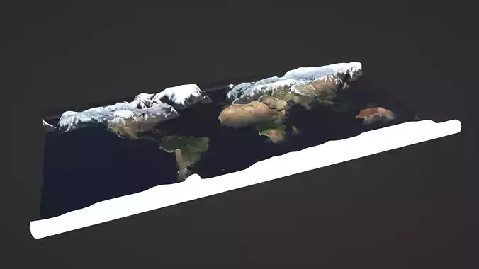 World Map Topography