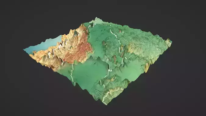 Bolivia Map Topography