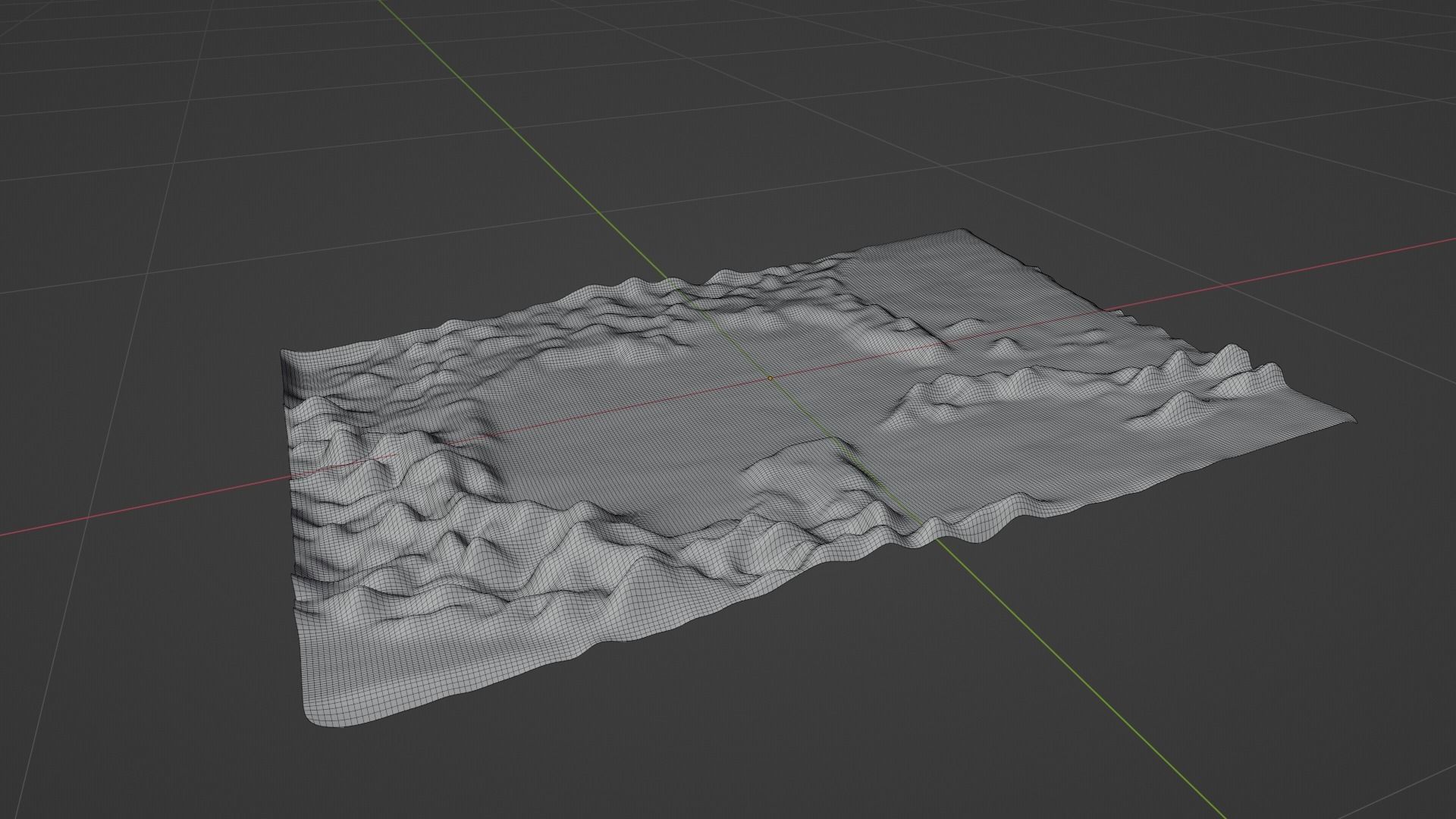 Gulf Of Mexico Map Topography Low-poly 3D model_8