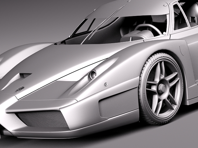 Ferrari FXX 2008 3D model_9