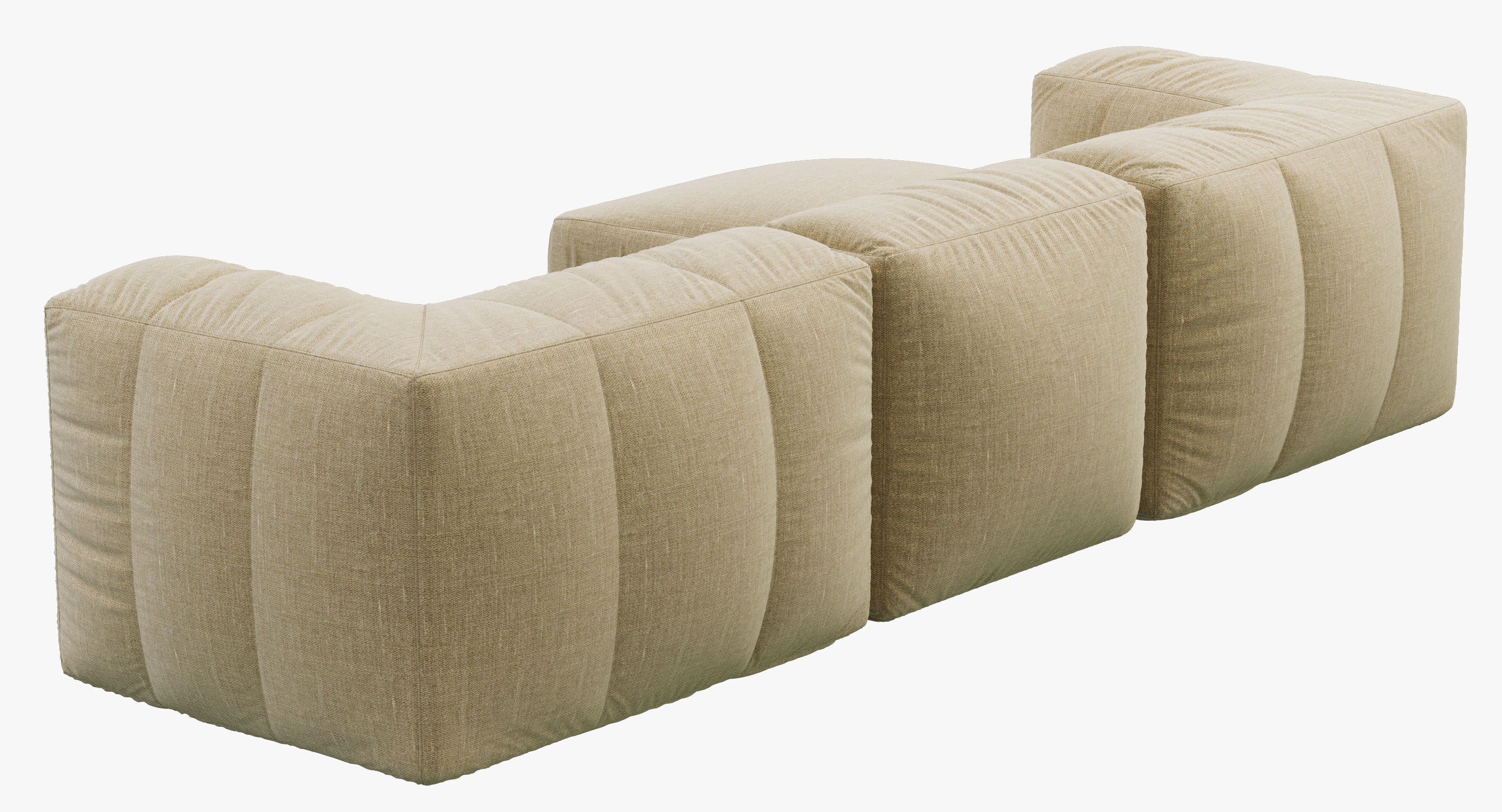 Restoration Hardware Preconfigured Fulham Left-Arm sofa 3D model_1