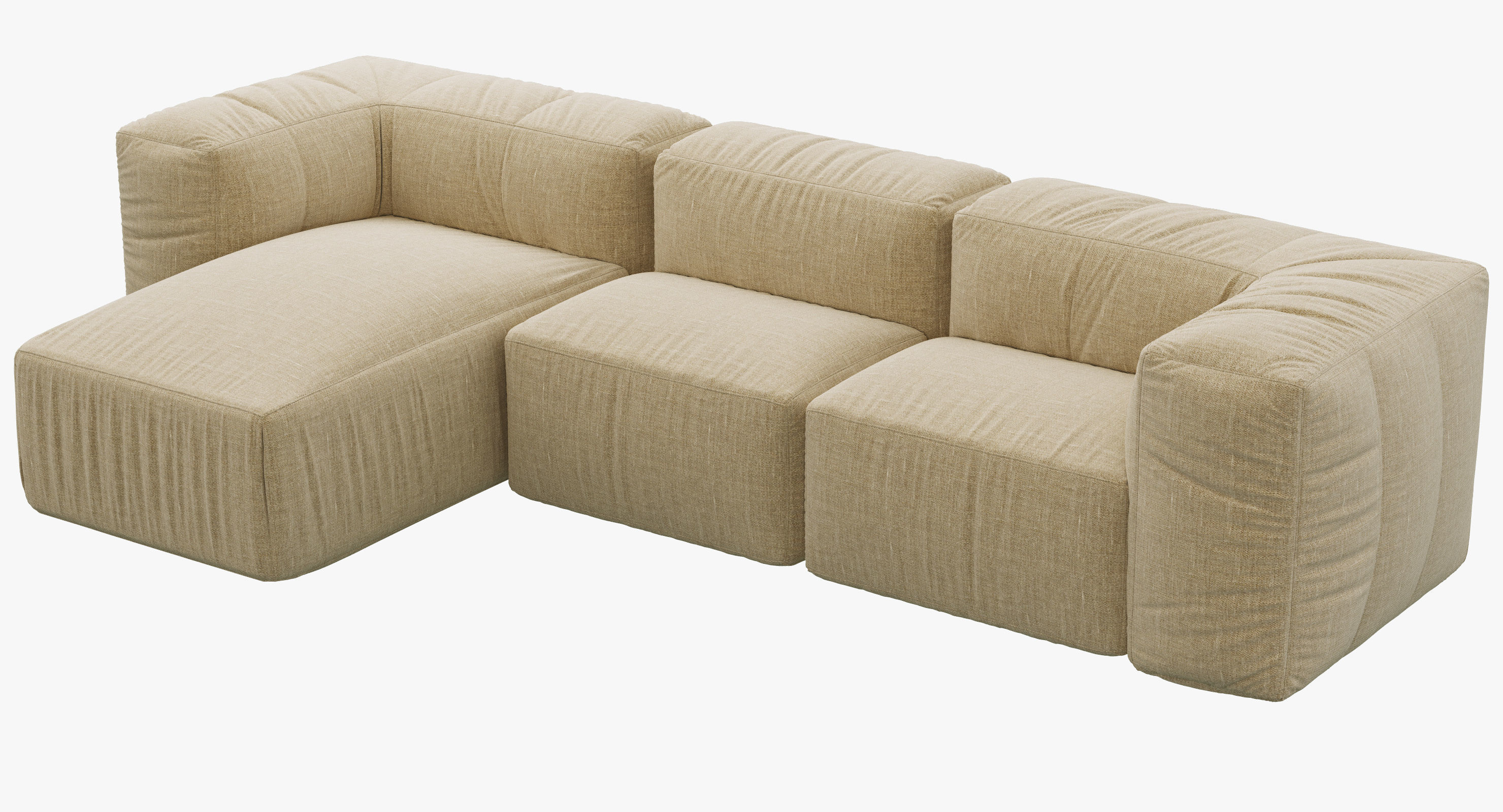 Restoration Hardware Preconfigured Fulham Left-Arm sofa 3D model_3