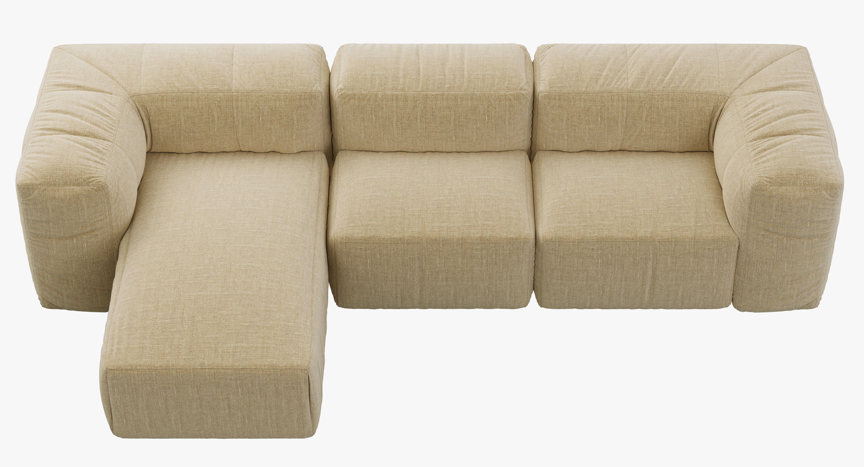 Restoration Hardware Preconfigured Fulham Left-Arm sofa 3D model_4