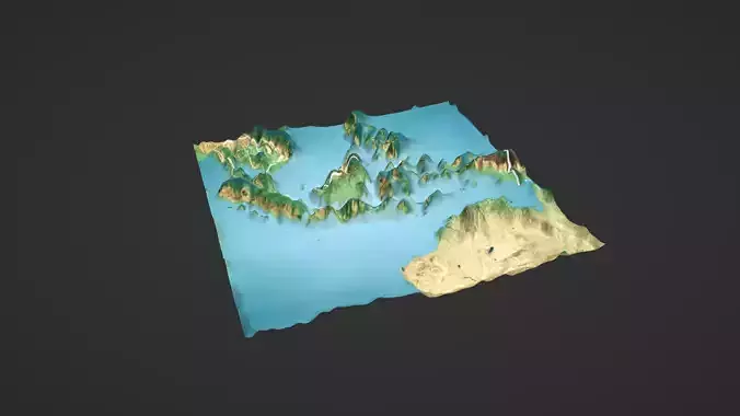 Indonesia Map Topography