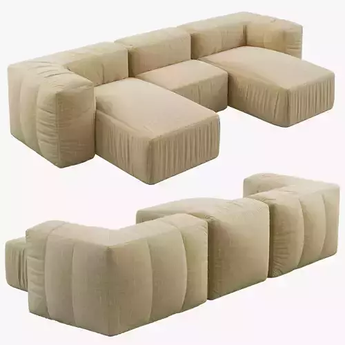 Restoration Hardware Preconfigured Fulham U-Chaise Sofa