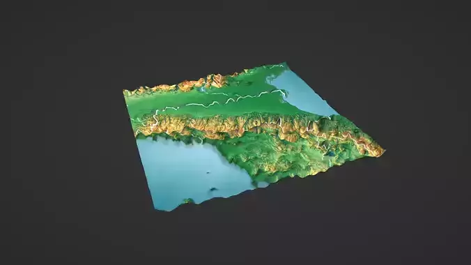 Italy Map Topography