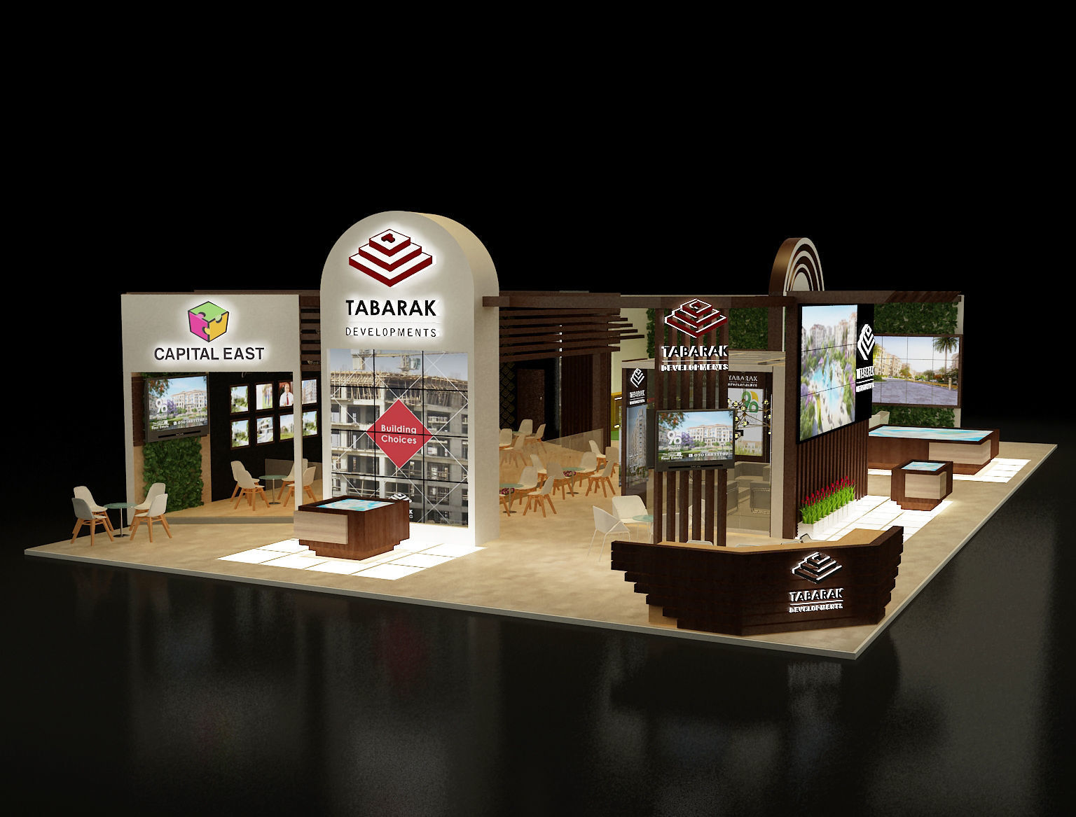 Booth Exhibition Stand a243b 3D model_4