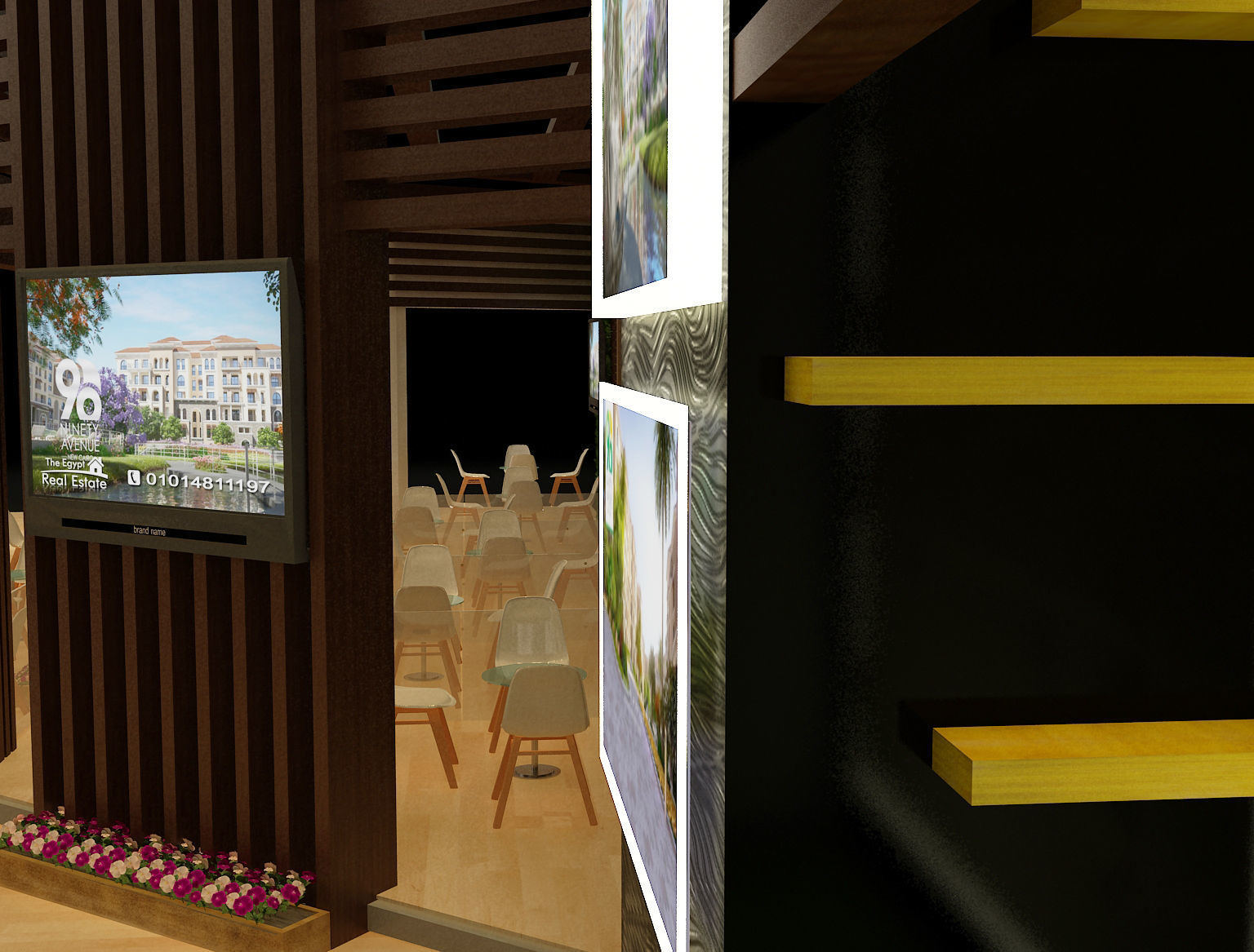 Booth Exhibition Stand a243b 3D model_14