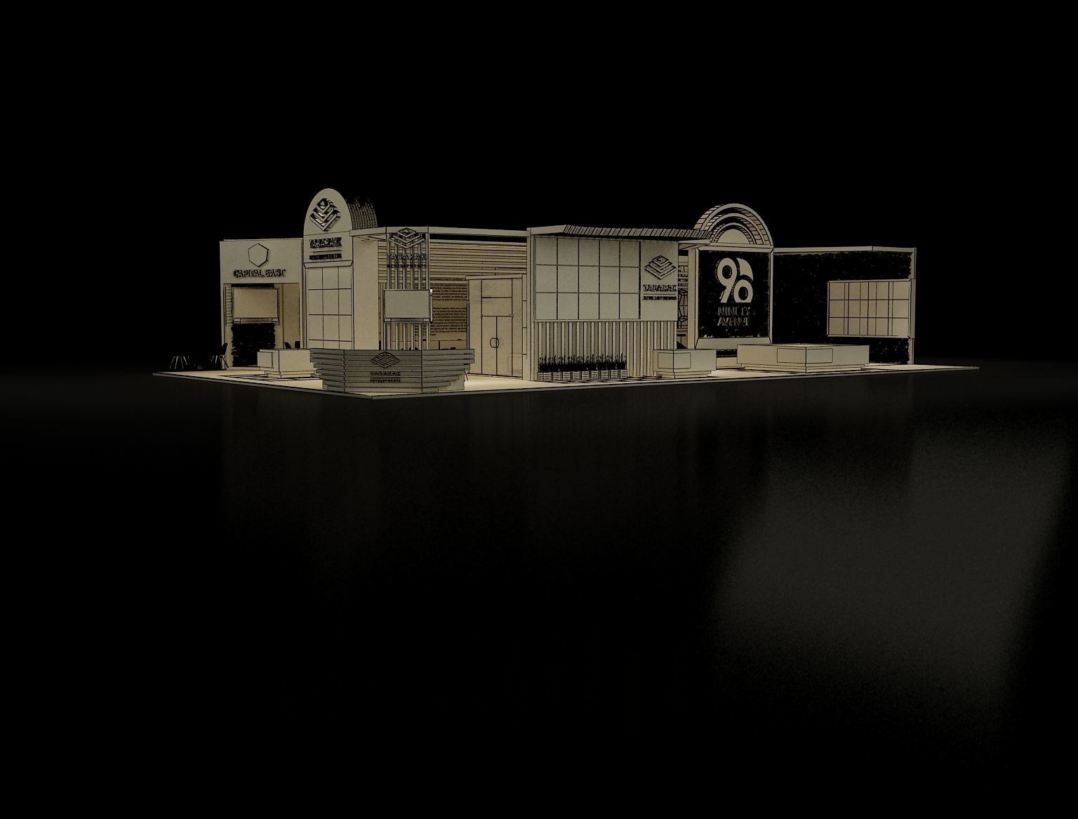 Booth Exhibition Stand a243b 3D model_26