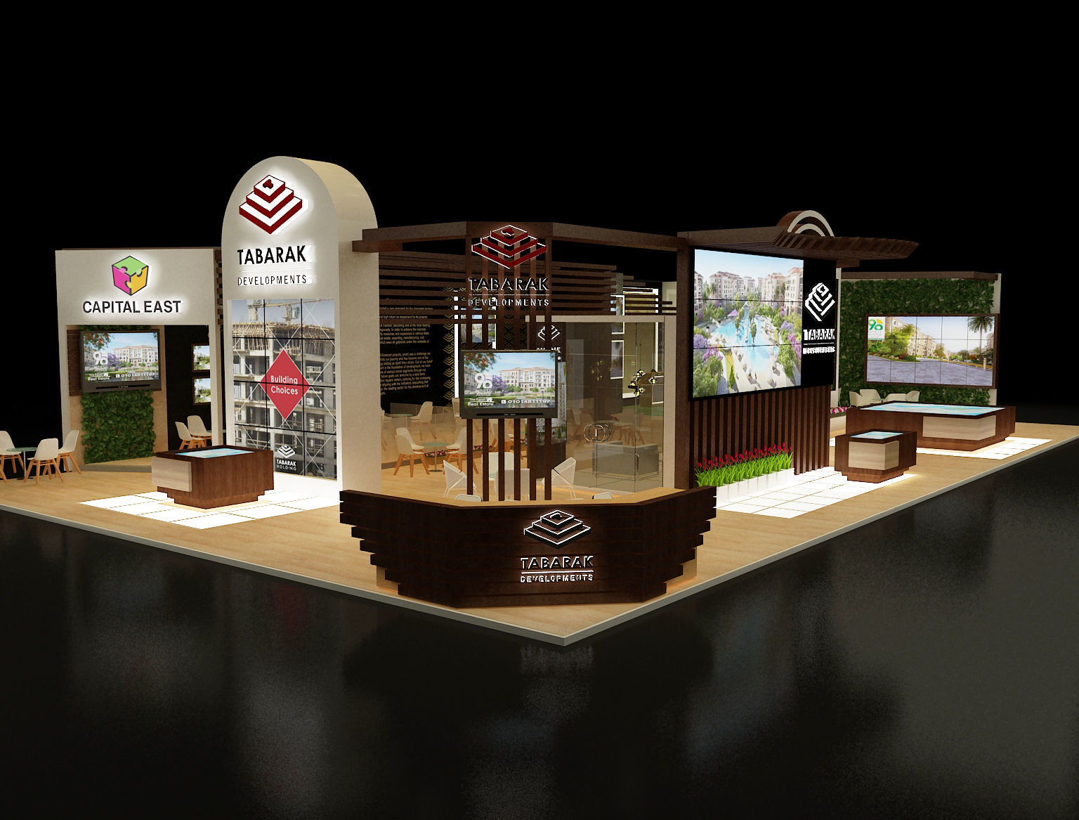 Booth Exhibition Stand a243b 3D model_16