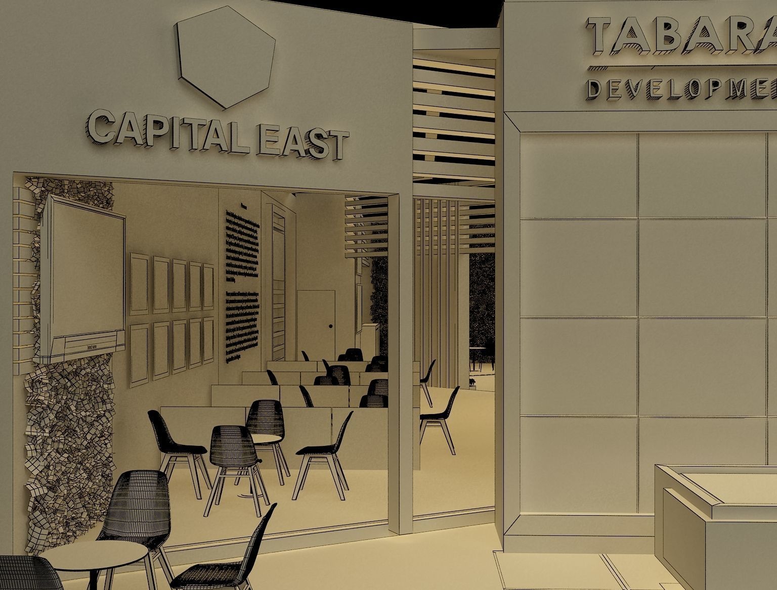 Booth Exhibition Stand a243b 3D model_13