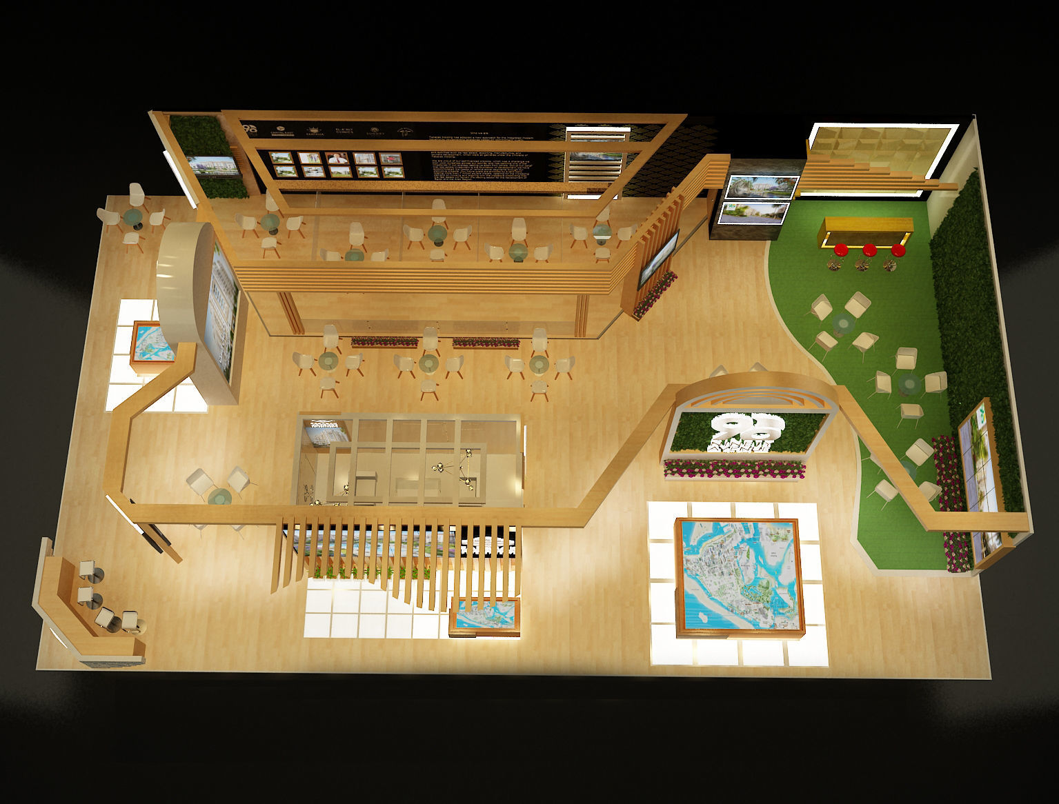 Booth Exhibition Stand a243b 3D model_32