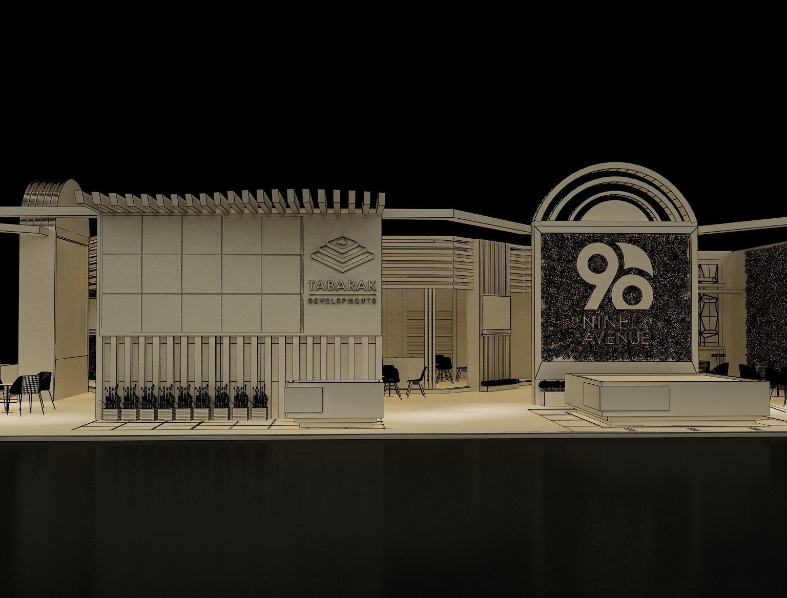 Booth Exhibition Stand a243b 3D model_29