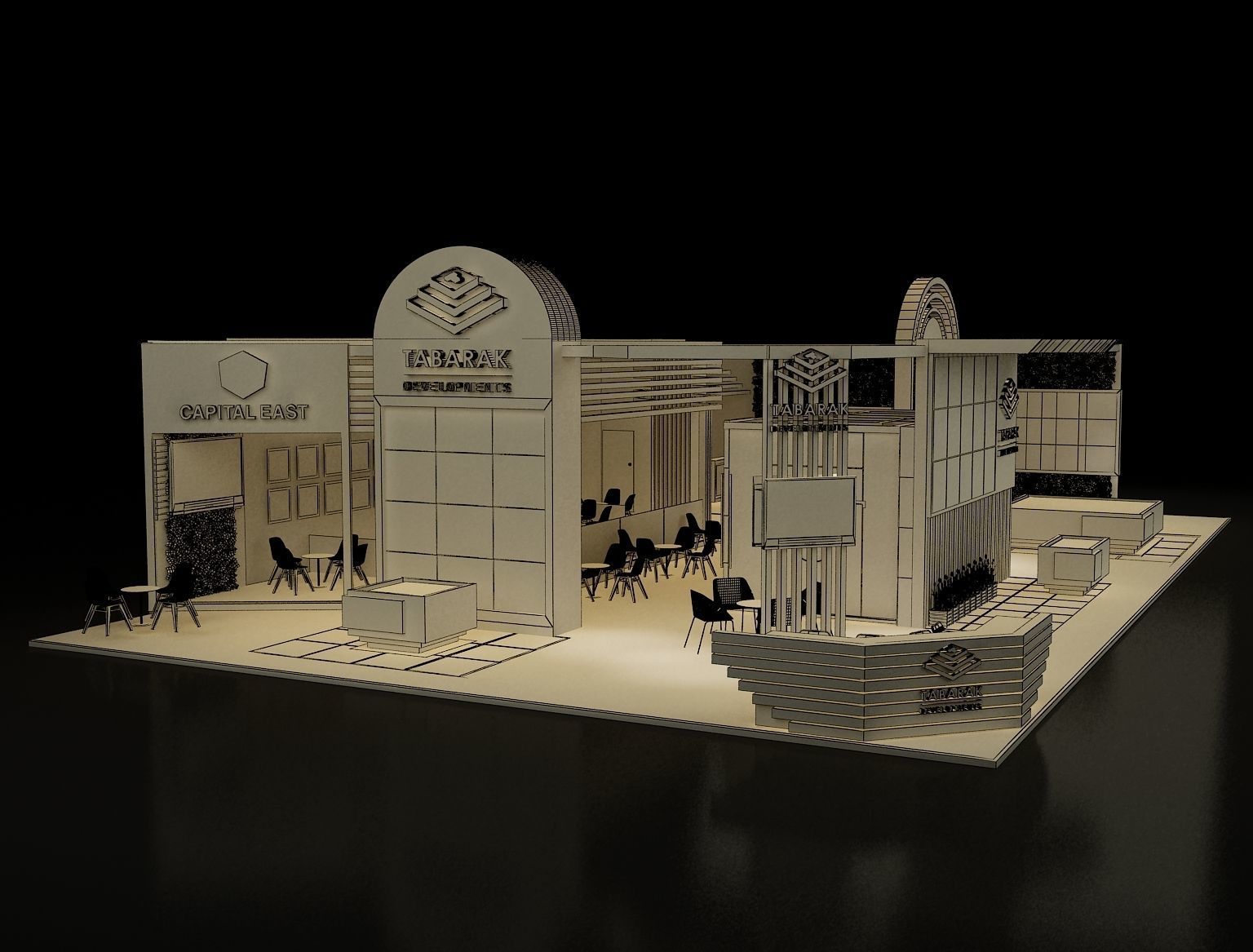 Booth Exhibition Stand a243b 3D model_5