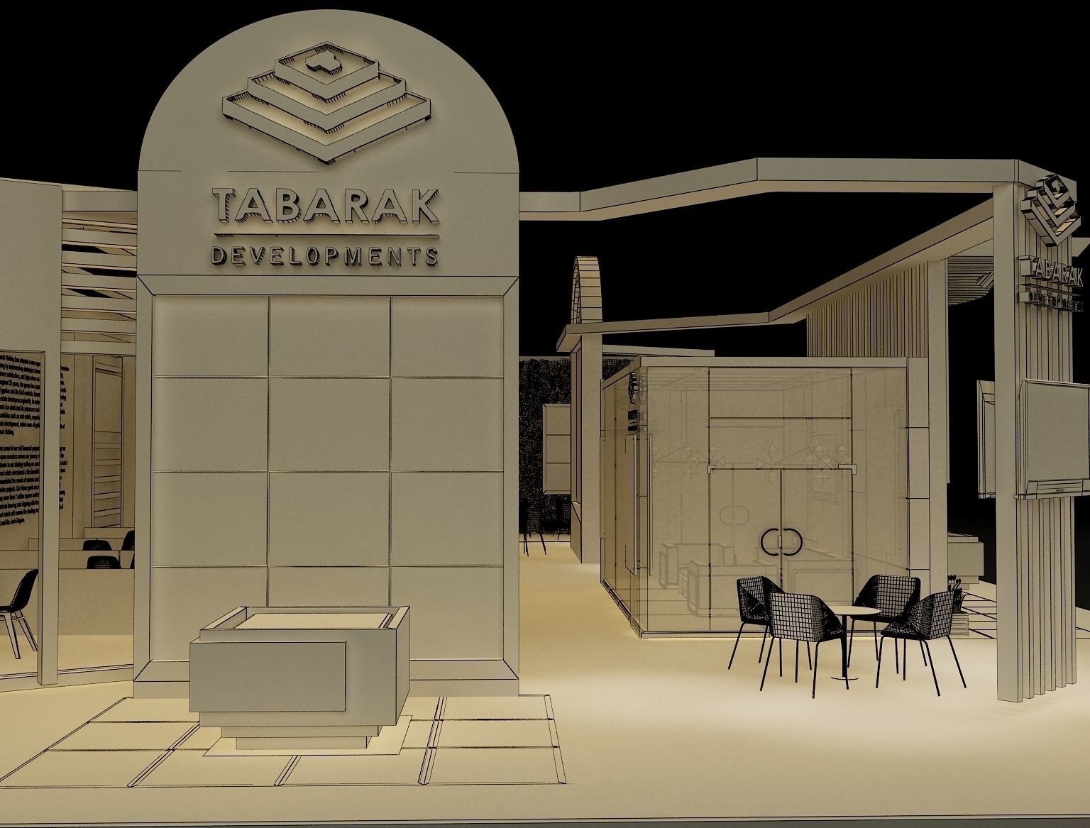 Booth Exhibition Stand a243b 3D model_27