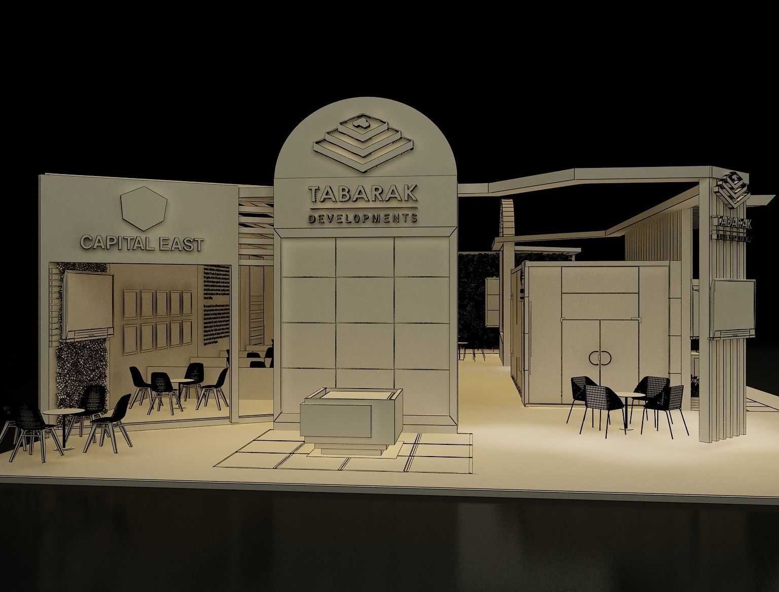 Booth Exhibition Stand a243b 3D model_7