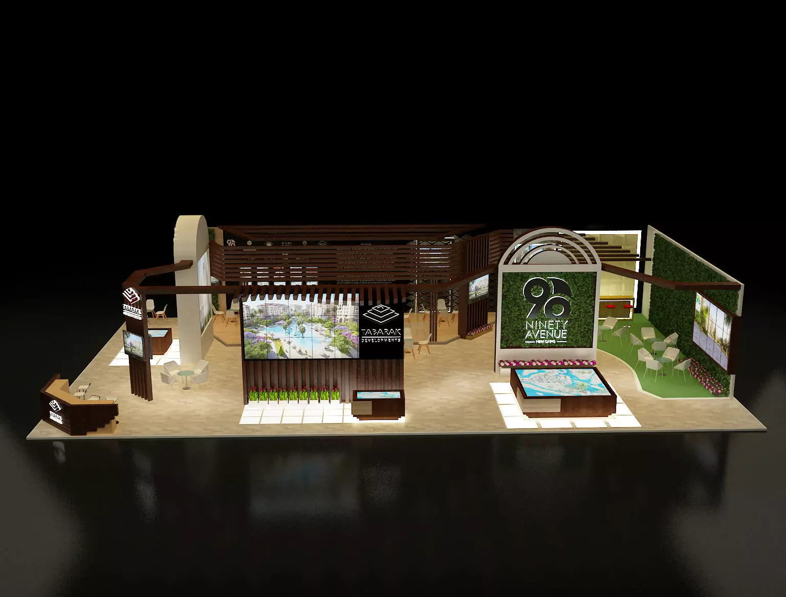 Booth Exhibition Stand a243b 3D model_0