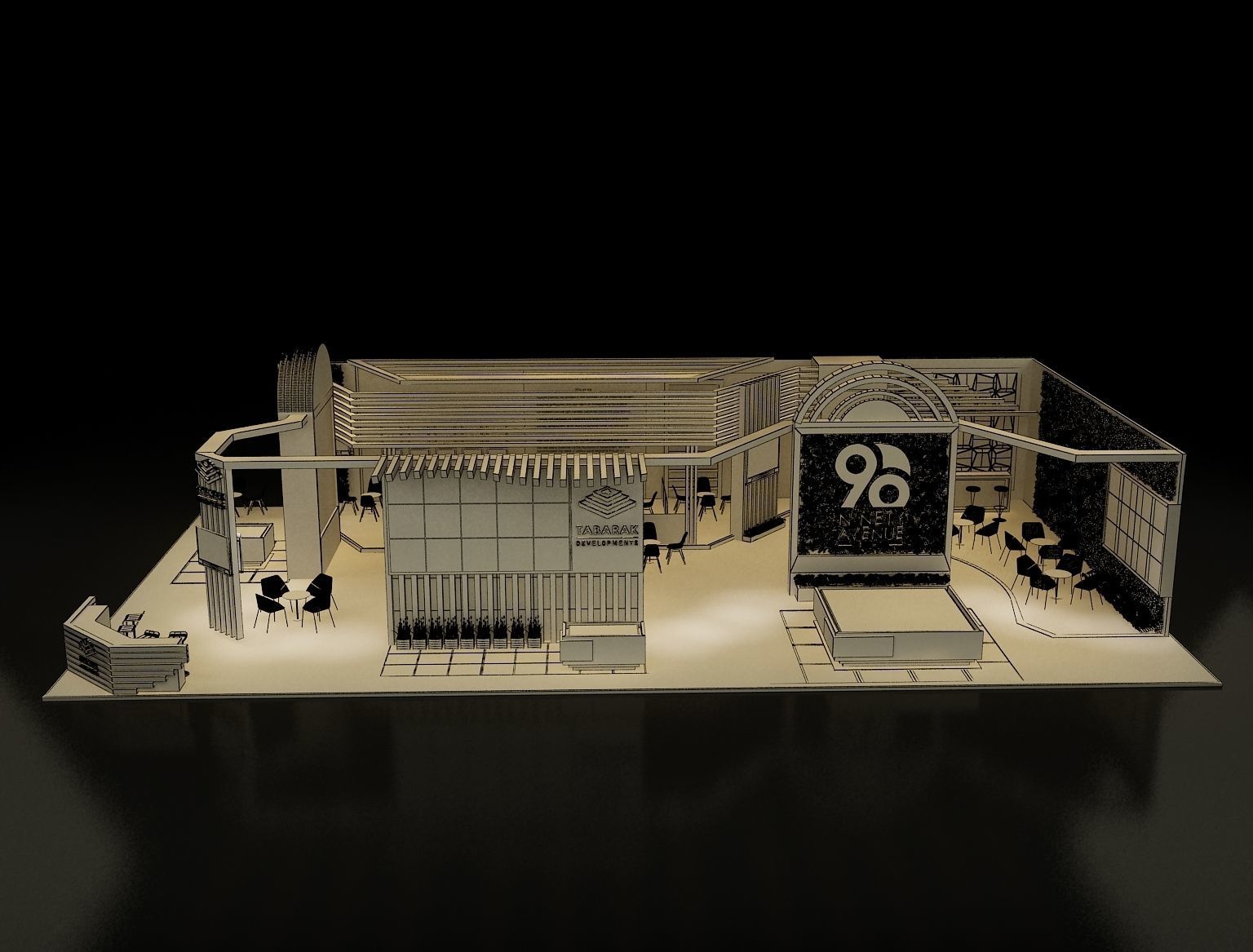 Booth Exhibition Stand a243b 3D model_1