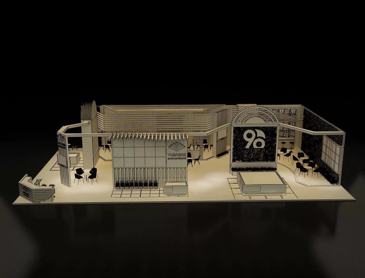 Booth Exhibition Stand a243b 3D model