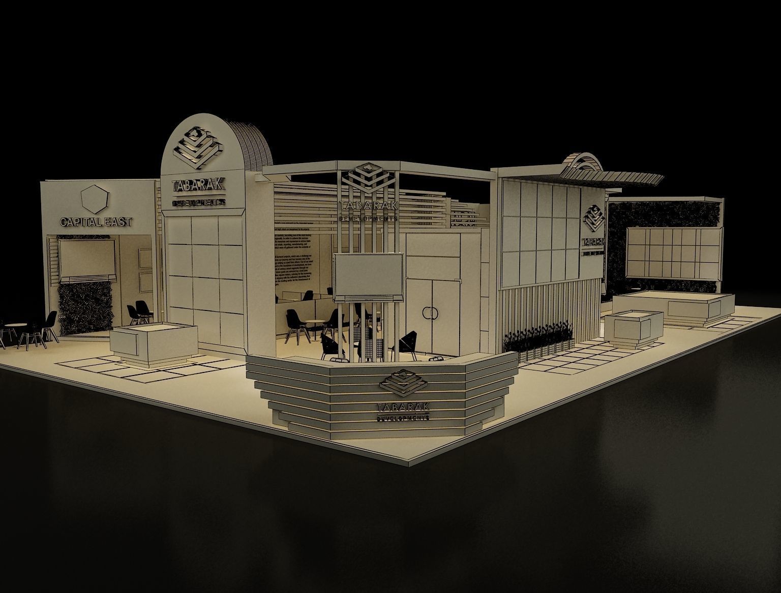 Booth Exhibition Stand a243b 3D model_17
