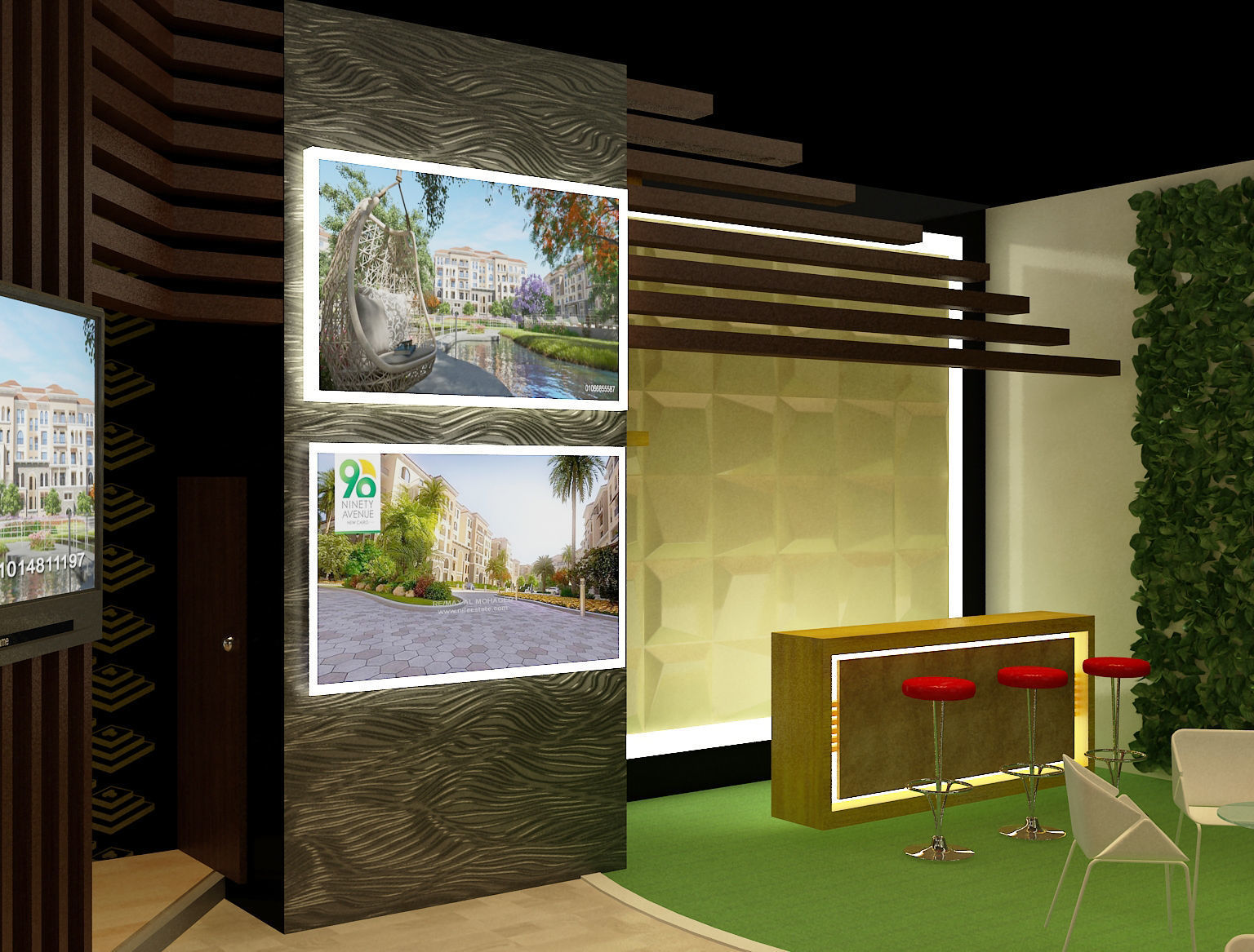 Booth Exhibition Stand a243b 3D model_24