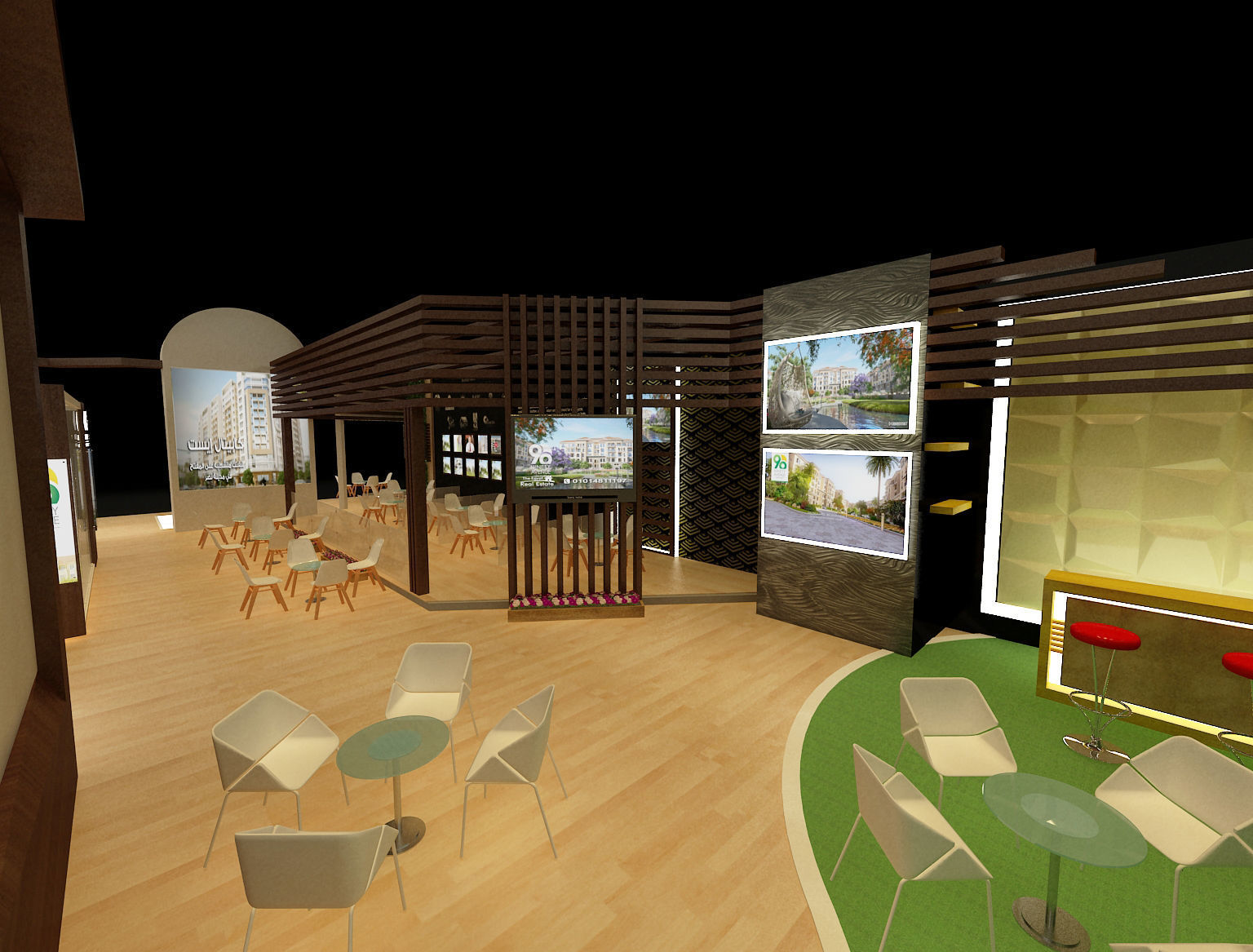 Booth Exhibition Stand a243b 3D model_10