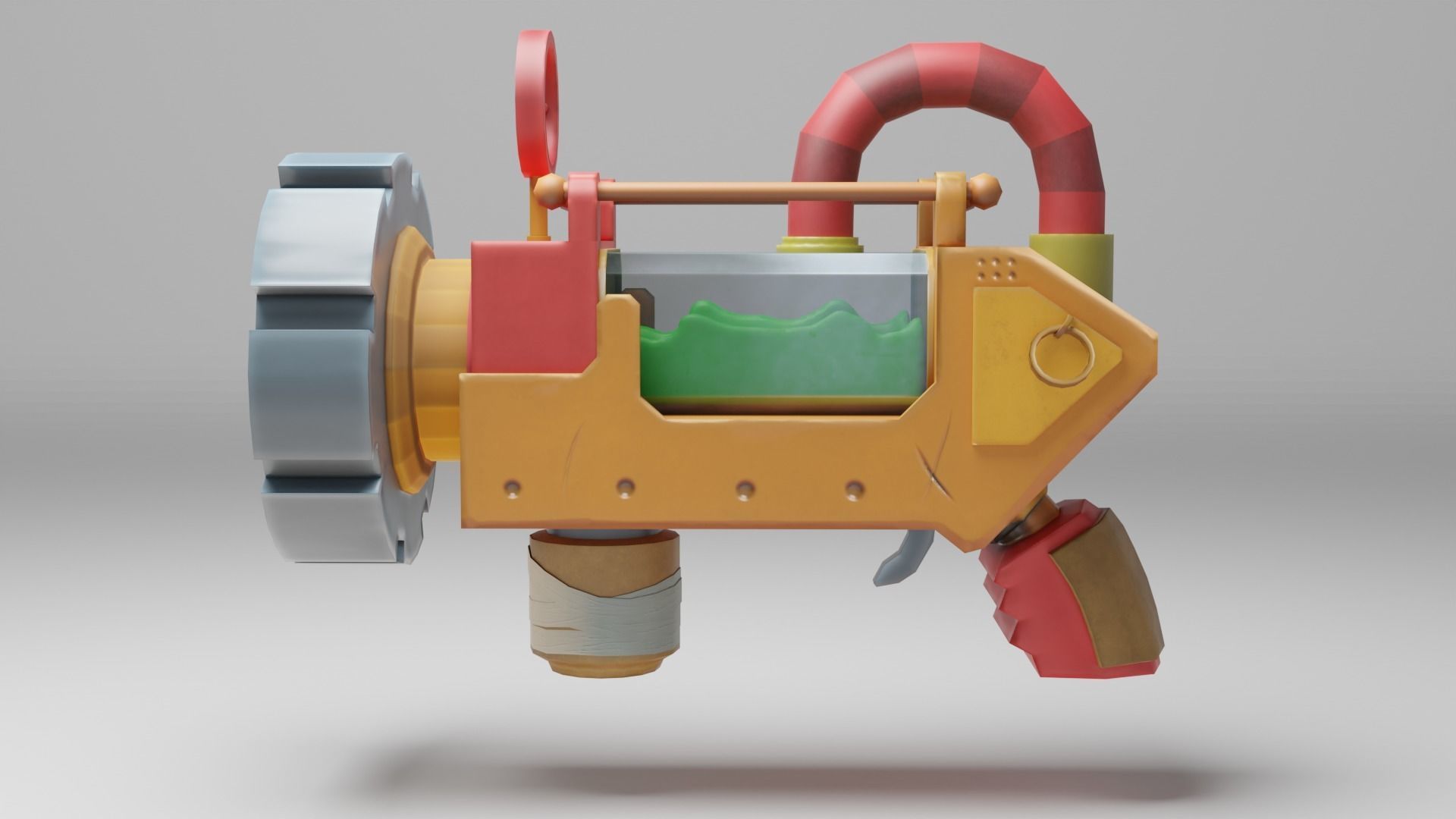 Slime Gun Low-poly 3D model_3