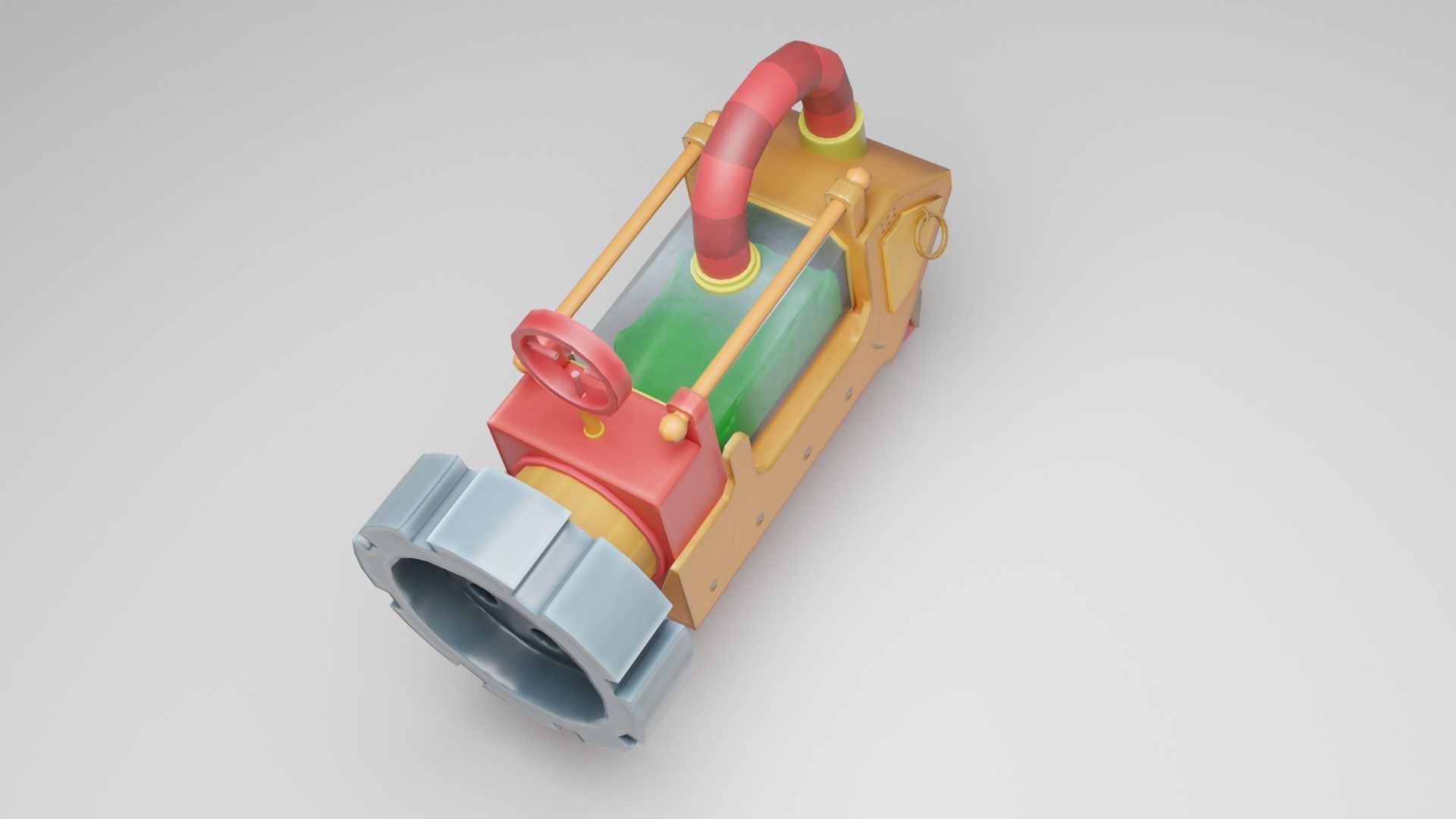 Slime Gun Low-poly 3D model_1