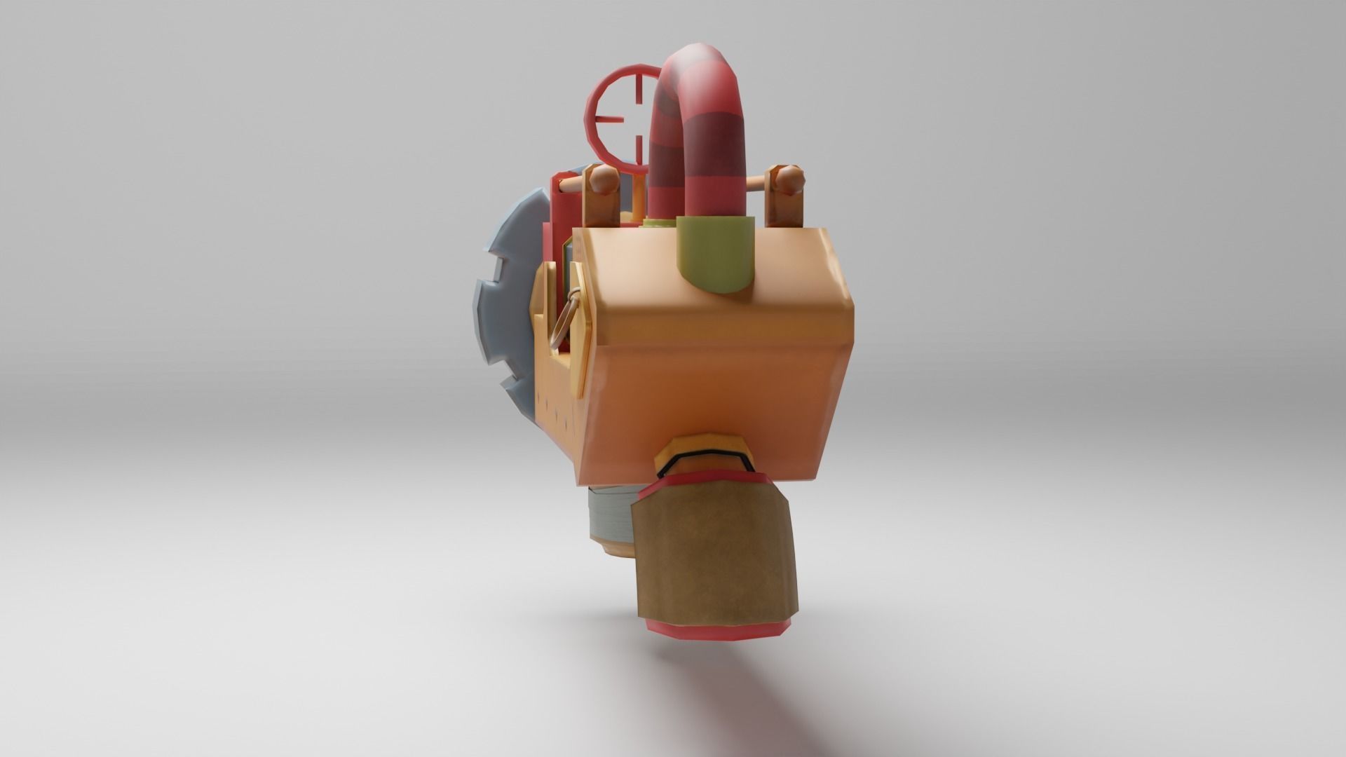 Slime Gun Low-poly 3D model_4