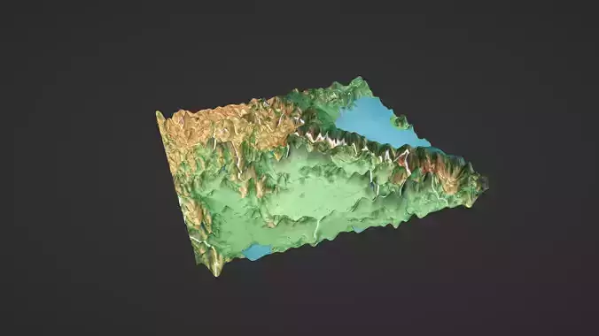Laos Map Topography