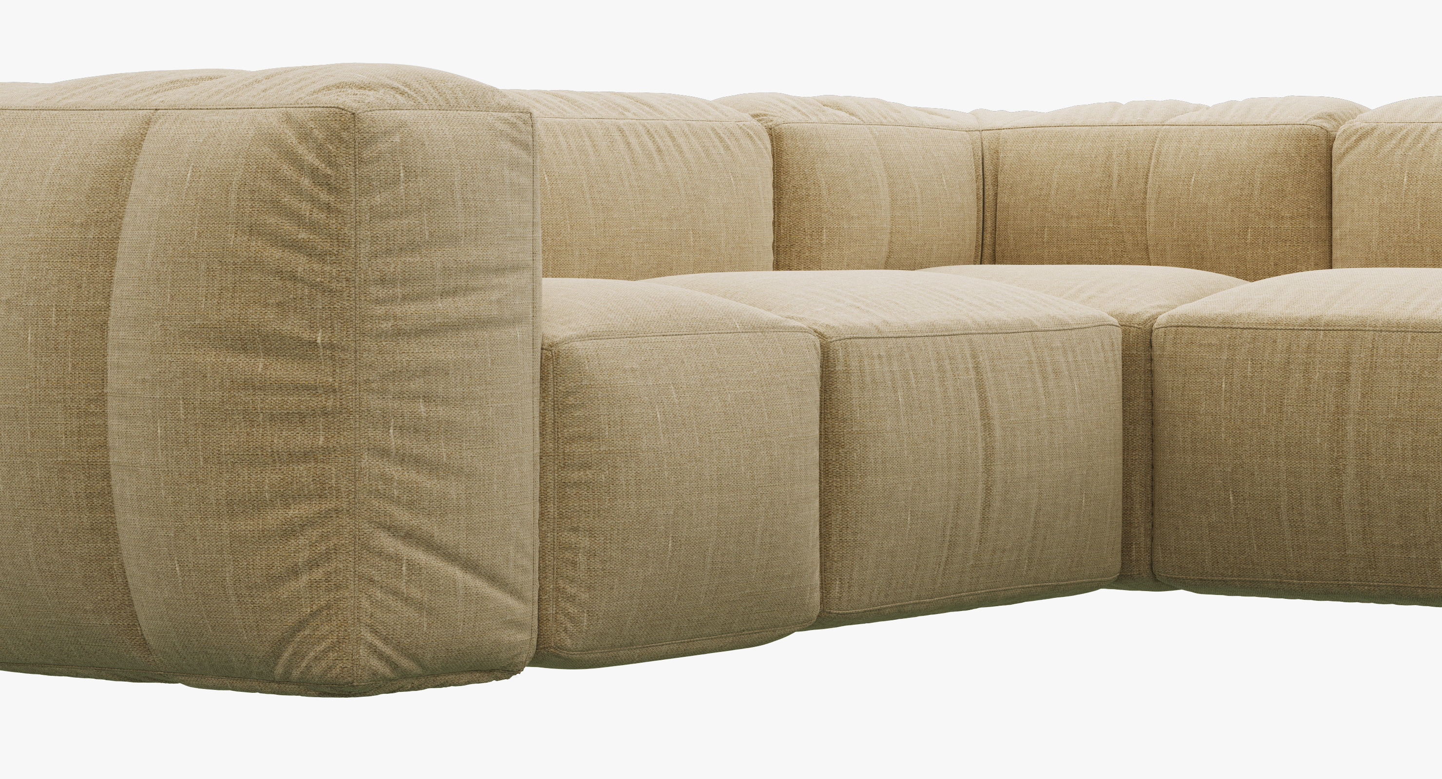 Restoration Hardware Preconfigured Fulham Upholstered U-Sofa 3D model_5