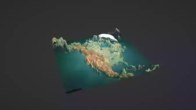 North America Map Topography