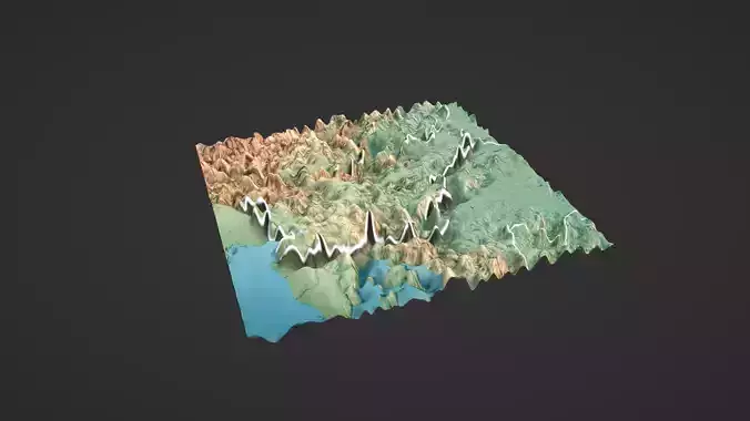 Slovenia Map Topography