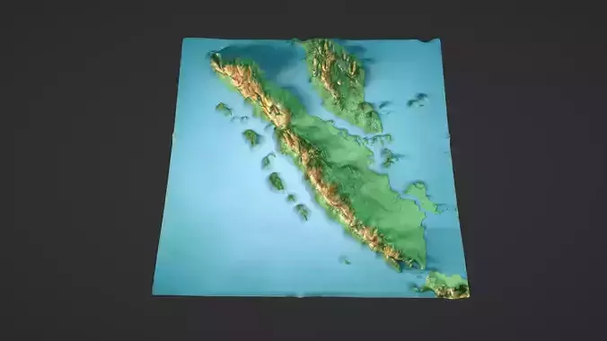 Sumatra Map Topography