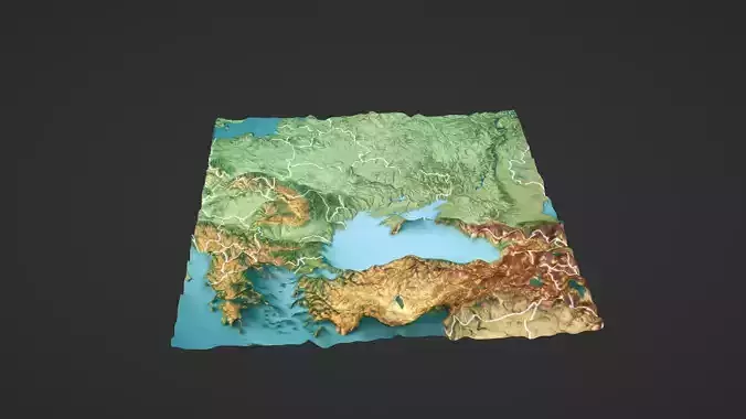 Ukraine Black Sea Map Topography
