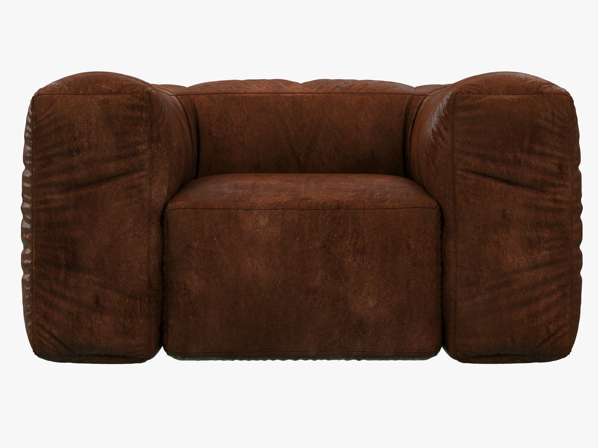 Restoration Hardware Fulham Leather Chair 3D model_2
