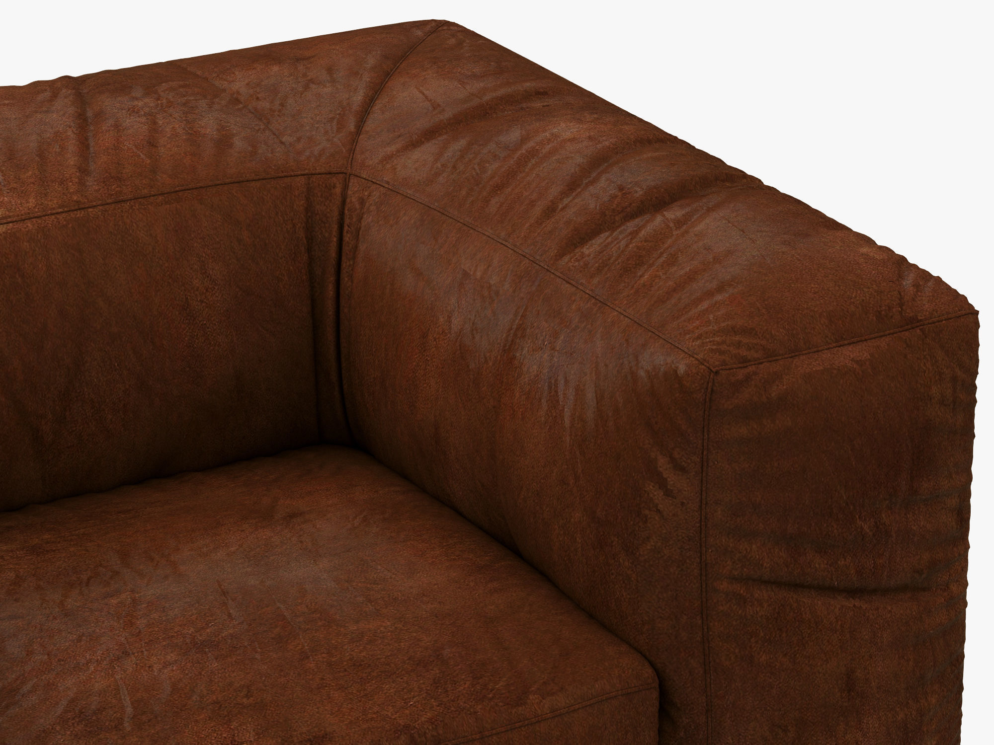 Restoration Hardware Fulham Leather Chair 3D model_3