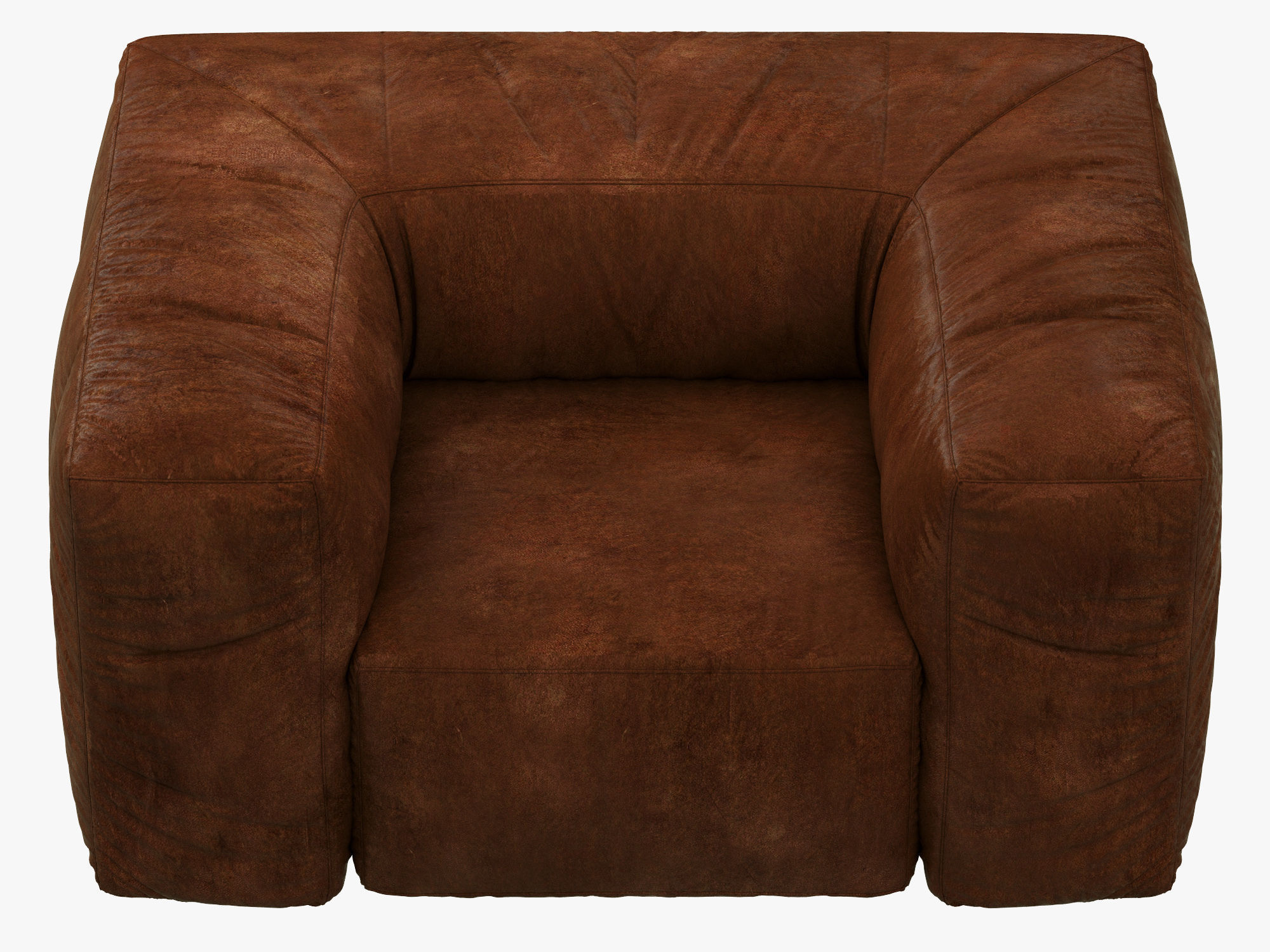 Restoration Hardware Fulham Leather Chair 3D model_4