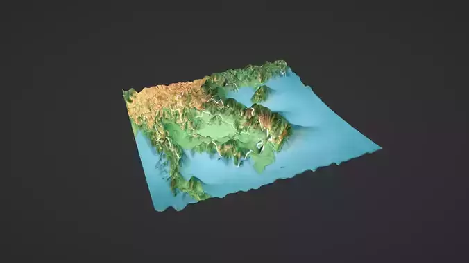 Vietnam Map Topography
