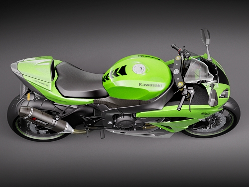 Kawasaki Ninja ZX-6R 3D model_7