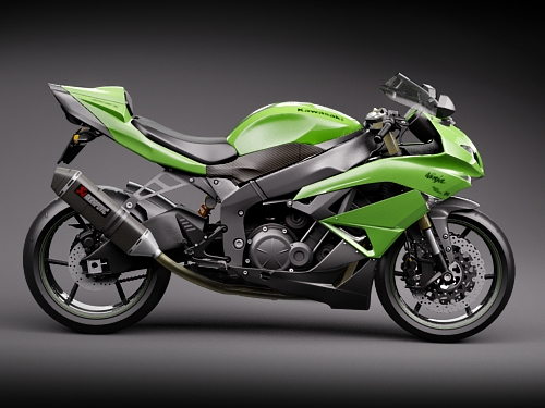 Kawasaki Ninja ZX-6R 3D model_3