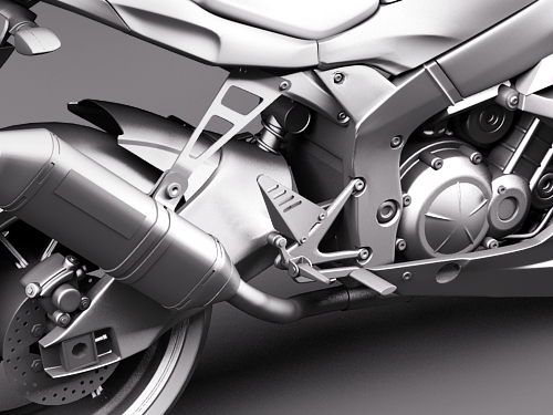 Kawasaki Ninja ZX-6R 3D model_10