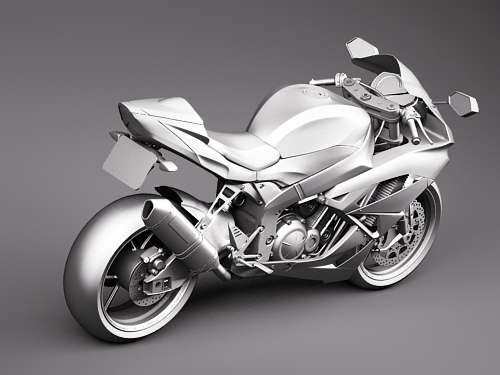 Kawasaki Ninja ZX-6R 3D model_9