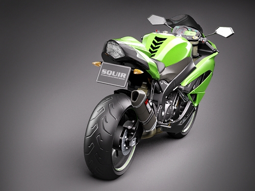 Kawasaki Ninja ZX-6R 3D model_6