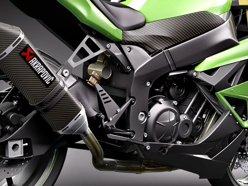 Kawasaki Ninja ZX-6R 3D model_4