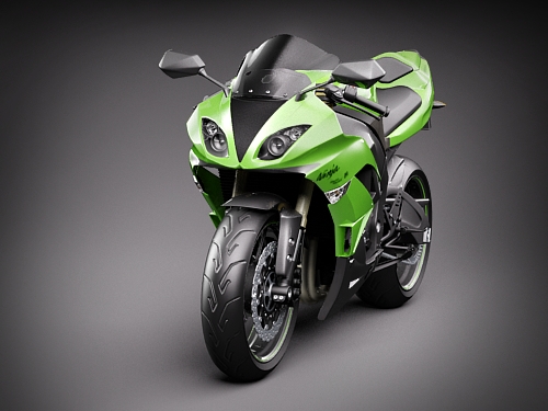 Kawasaki Ninja ZX-6R 3D model_1