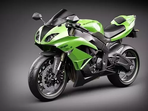 Kawasaki Ninja ZX-6R 3D model_0