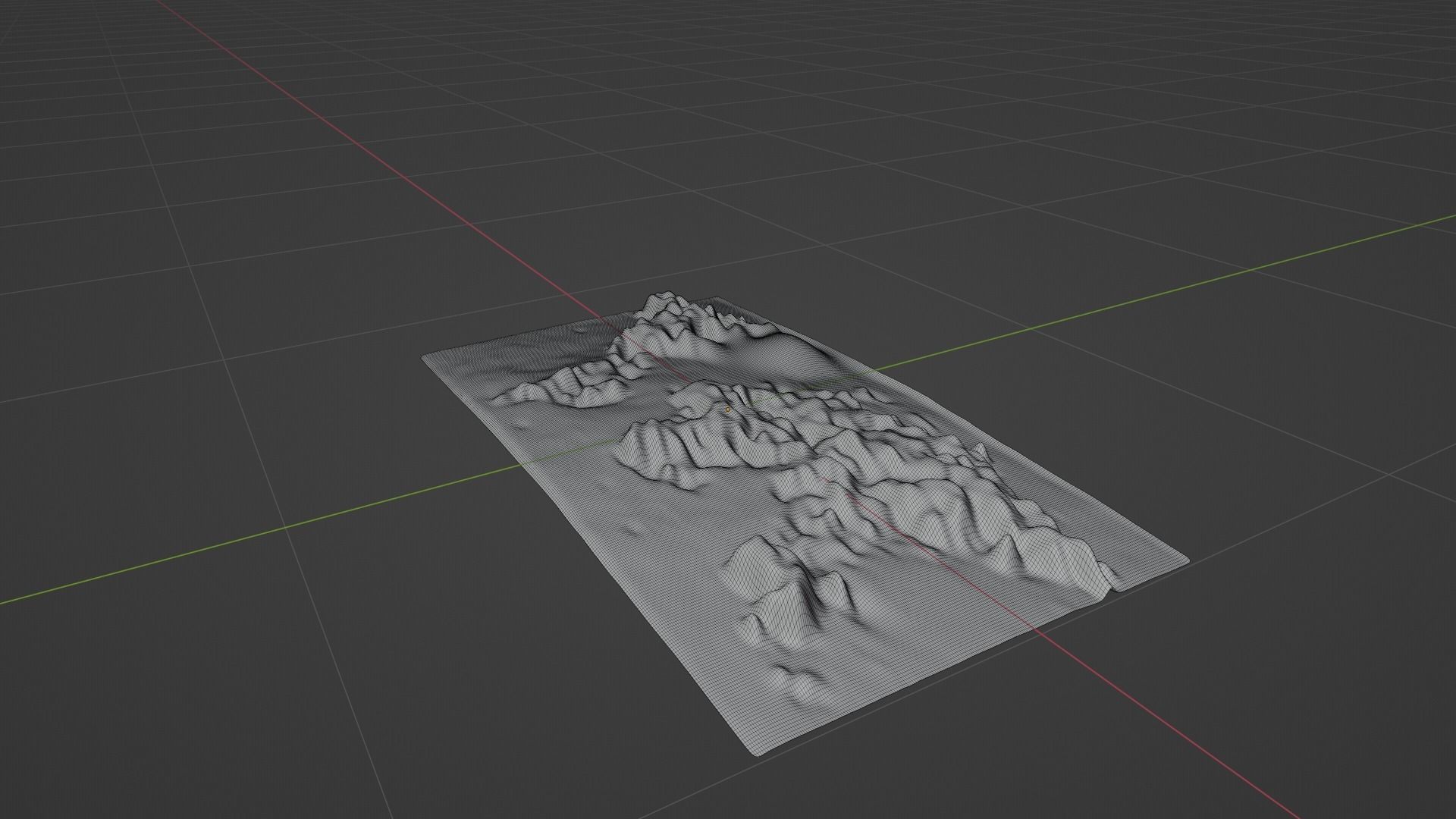 World Map Topography Low-poly 3D model_8
