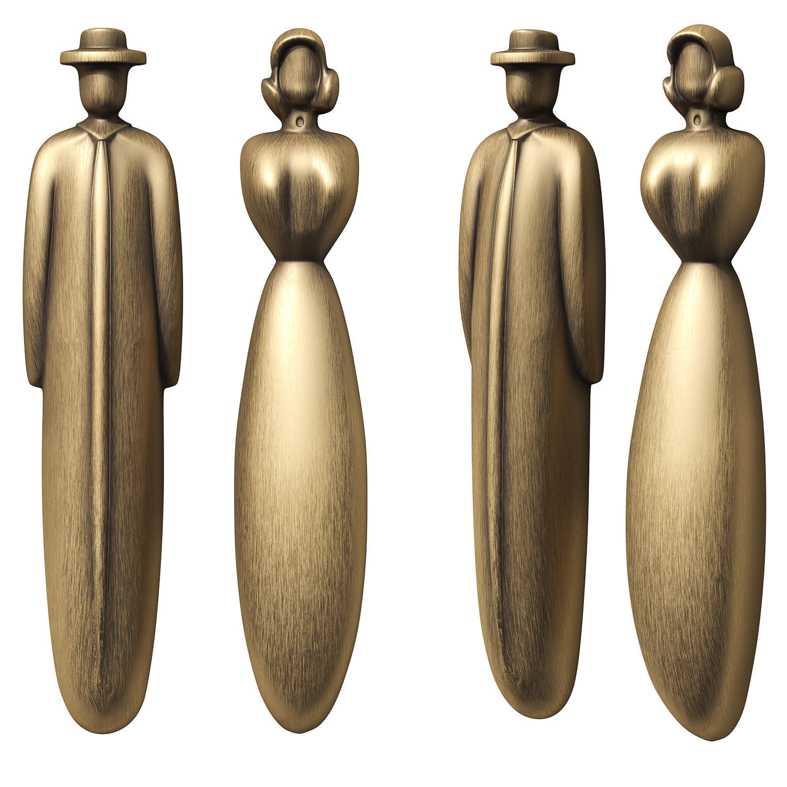 Bathroom signs 3D model_2